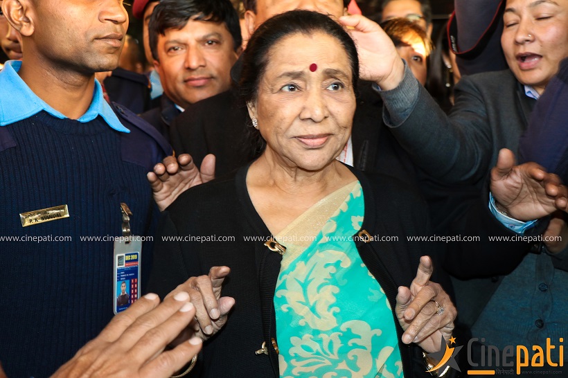 'नेपाल आउन पाउँदा खुसी छु', आशा भोस्ले(फोटो फिचर)