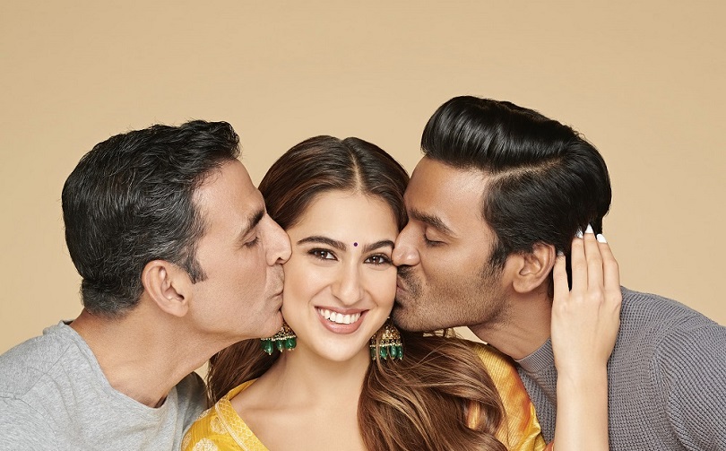 'अत्रंगीरे' मा अक्षय र धनुषको सारासँग रोमान्स 