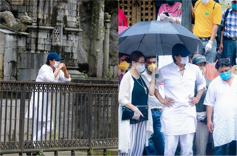 भाइलाई अन्तिम विदाई गर्दा भाव विह्वल राजेश हमाल(तस्बिर)