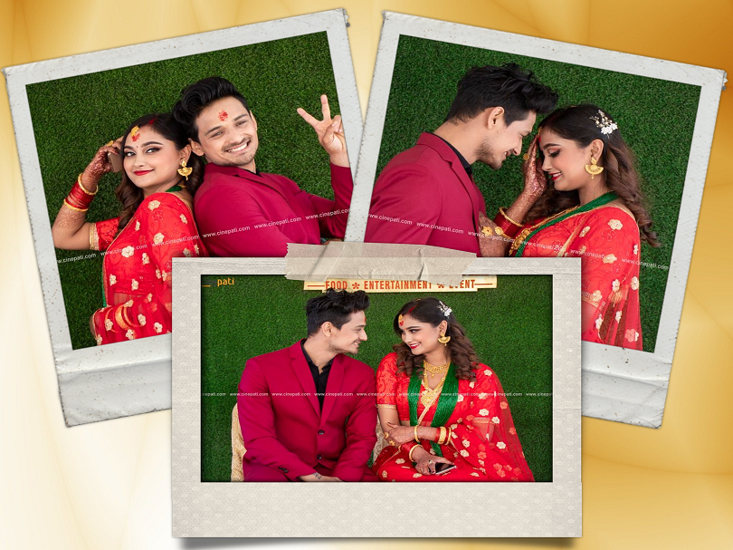 बिहेपछिकाे रिसेप्सन लुक्समा रेश्मा र बिजु (फोटो फिचर)&nbsp;