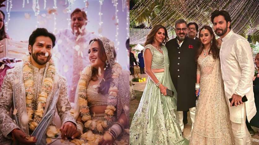 तस्बिरमा वरुण र नतासाको बिहे देखी रिसेप्सन पार्टी